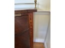Antique Mahogany Hepplewhite Style Sideboard With Bellflower Inlay