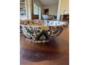 Asian Bowl And Mirrored Lazy Susan