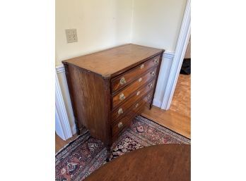 Antique Sheraton 4 Drawer Bureau