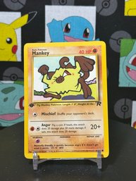 Pokemon Vintage Team Rocket 2000 1st Edition Mankey