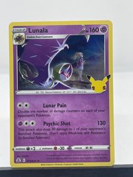 Pokemon Lunala 25th Anniversary Holo