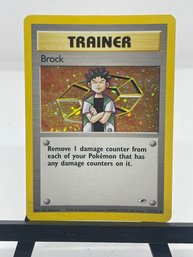 Pokemon Brock Trainer Holo
