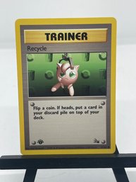 Pokemon 1st Edition Recycle Trainer