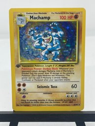 Pokemon Machamp 1st Edition Holo