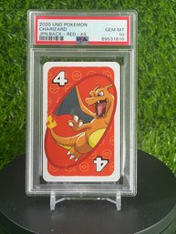 2020 UNO POKEMON CHARIZARD JPN.BACK - RED - #4 PSA 10 GEM MINT