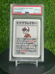 2019 POKEMON OLD MAID TOP PLAYER PSA 10 GEM MINT