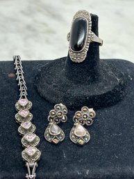 Sterling Marcasite LOT