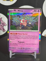 Pokemon 151 Pack Fresh Mr. Mime Reverse Holo
