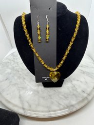 Swarovski Handmade Necklace And Earrings Set