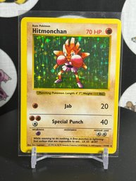 Pokemon Vintage 1999 BASE SET SHADOWLESS HITMONCHAN HOLO