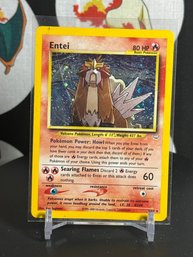 VINTAGE Pokemon Card 2000 - Entei 6/64 Neo Revelation Holo Rare