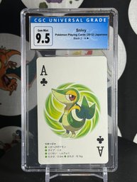 Cgc 9.5 Snivy Pokemon Playing Cards (2012) Japanese Black 2 - A F