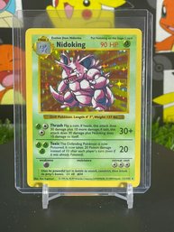 Pokemon Vintage 1999 Base Set Nidoking SHADOWLESS HOLO