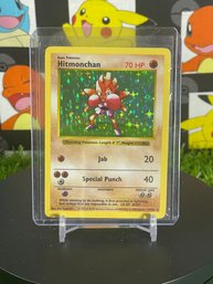 Pokemon Vintage 1999 Base Set Shadowless Hitmonchan Holo