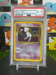 2000 POKEMON BLACK STAR MEW - HOLO PROMO - POKEMON LEAGUE PSA 8 NM-MINT