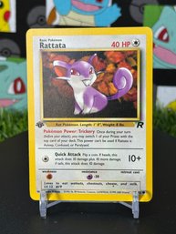 Pokemon Vintage Team Rocket 2000 Rattata 1st Edition