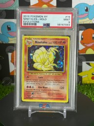 2016 POKEMON XY NINETALES - HOLO EVOLUTIONS PSA 9 MINT