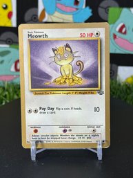 Pokemon Vintage Jungle 1999 Gold Border Meowth