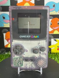 Vintage Gameboy Color Atomic Purple With Yugioh Dark Duel Stories Tested And Working Pokemon Not Included