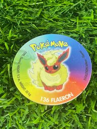 Pokemon Vinatge Pogs Russian Flareon