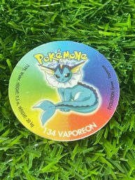 Pokemon Vinatge Pogs Russian Vaporeon