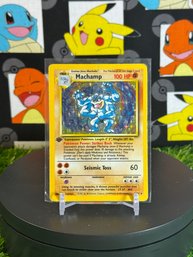 Vintage Pokemon 1999 BASE SET 1ST EDITION MACHAMP