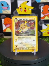 Vintage Pokemon 2000 Team Rocket Dark Raichu Holo