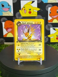 Vintage Pokemon 2000 Team Rocket 1st Edition Dark Jolteon