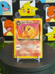 Vintage Pokemon 2000 Team Rocket Dark Flareon