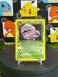 Vintage Pokemon 2000 Team Rocket 1st Edition Dark Weezing