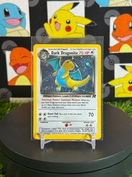 Vintage Pokemon 2000 Team Rocket Dark Dragonite Holo