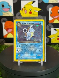 Vintage Pokemon 2000 Team Rocket Dark Blastoise Holo WITH SWIRL