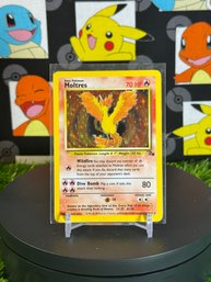 Vintage Pokemon 1999 FOSSIL Moltres HOLO