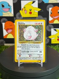 Vintage Pokemon 1999 BASE SET CHANSEY HOLO