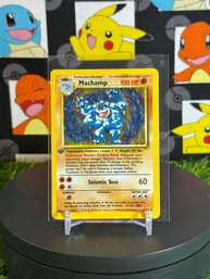 Vintage Pokemon 1999 BASE SET 1ST EDITION MACHAMP 2