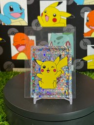 Vintage Pokemon 1999 MERLIN STICKERS PIKACHU S6 HOLO