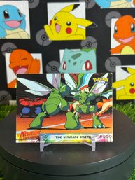 Pokemon Vintage 1999 Topps Black Label Scyther Matchup