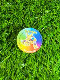 Vintage 1999 Pokemon Russian POKEMONE Pogs Alakazam