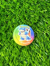 Vintage 1999 Pokemon Russian POKEMONE Pogs Blastoise