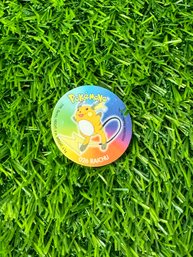 Vintage 1999 Pokemon Russian POKEMONE Pogs Raichu