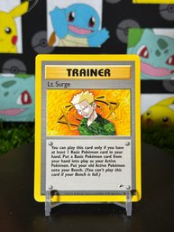 Pokemon Vintage Gym Heroes 2000 Trainer Lt. Surge