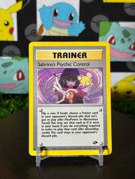 Pokemon Vintage Gym Challenge 2000 Trainer Sabrina's Psychic Control