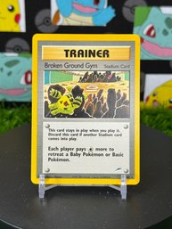 Pokemon Vintage Neo Destiny 2002 Trainer Broken Ground Gym