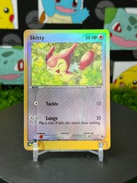 Pokemon Vintage 2003 Ruby And Sapphire Skitty Reverse Holo