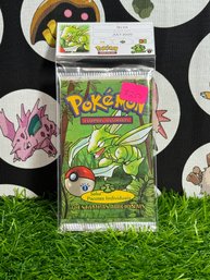 Pokemon Vintage Very Rare 1ST EDITION 2000 Sealed Jungle Booster Pack Portuguese
