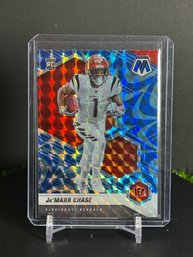 Mosaic Ja'marr Chase Rookie Blue And Red
