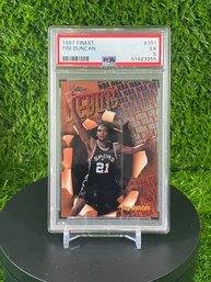 Topps Finest Tim Duncan Nba Debut Psa 5