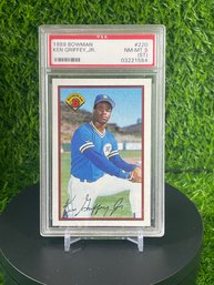 BOWMAN 1989 Ken Griffey Jr Rated Rookie PSA 8 NEAR MINT-MINT