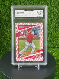 2021 DONRUSS ALBERT PUJOLS 72/100 GMA 10 GEM MINT