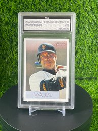 2002 Bowman Heritage Barry Bonds FGS 10 GEM MINT!